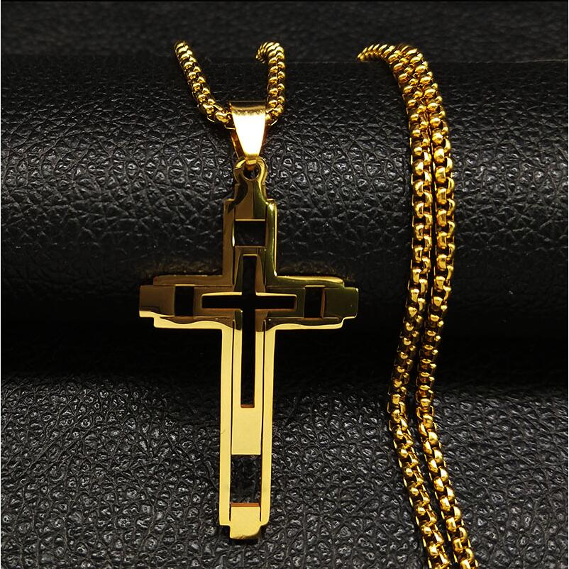 Cadena Crucifijo Satinless Steel