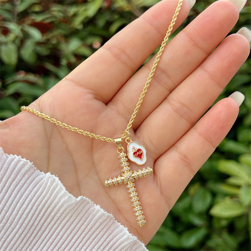 Cruz y Sagrado Corazón