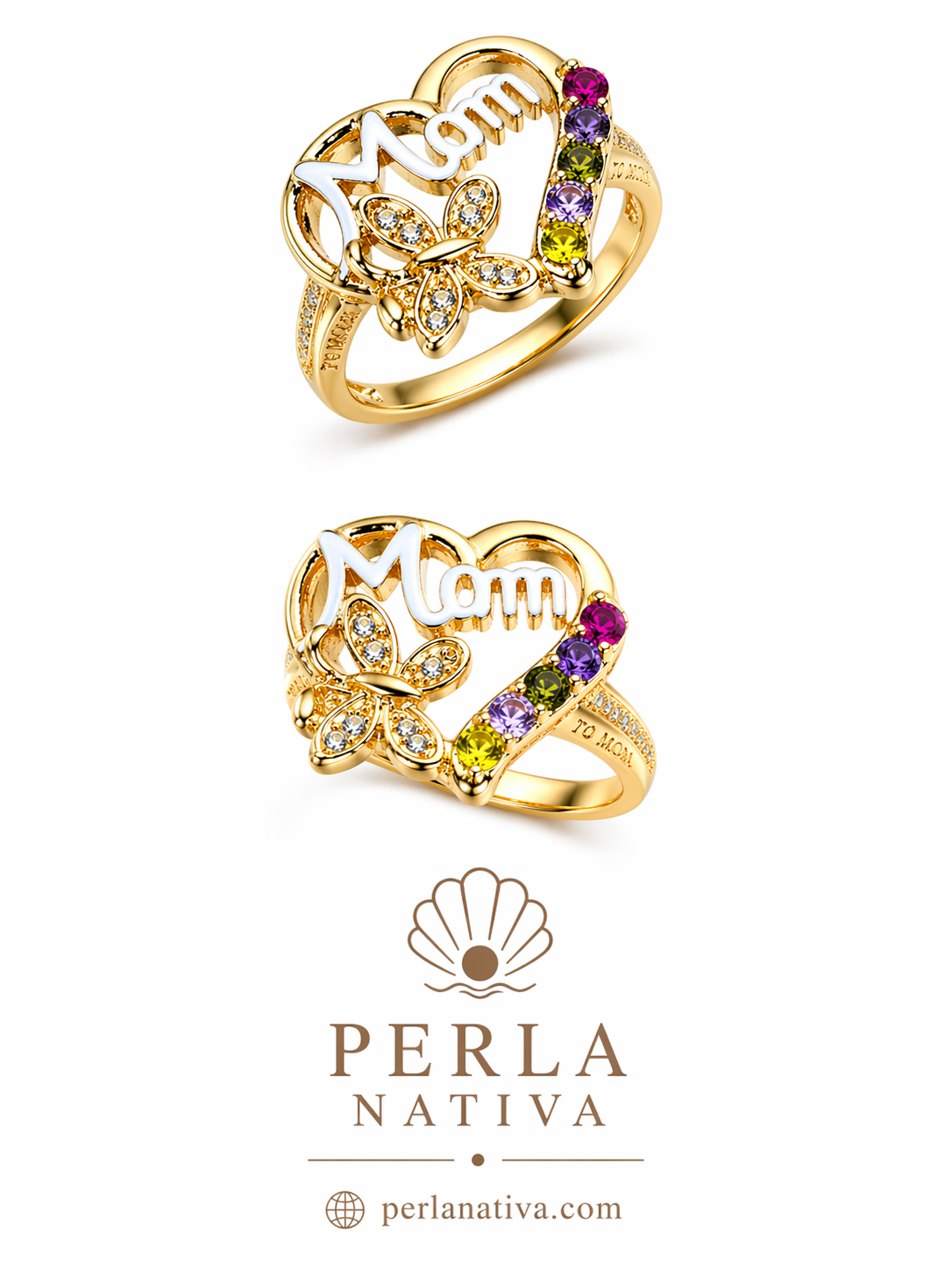 Sortija MOM con Zirconias