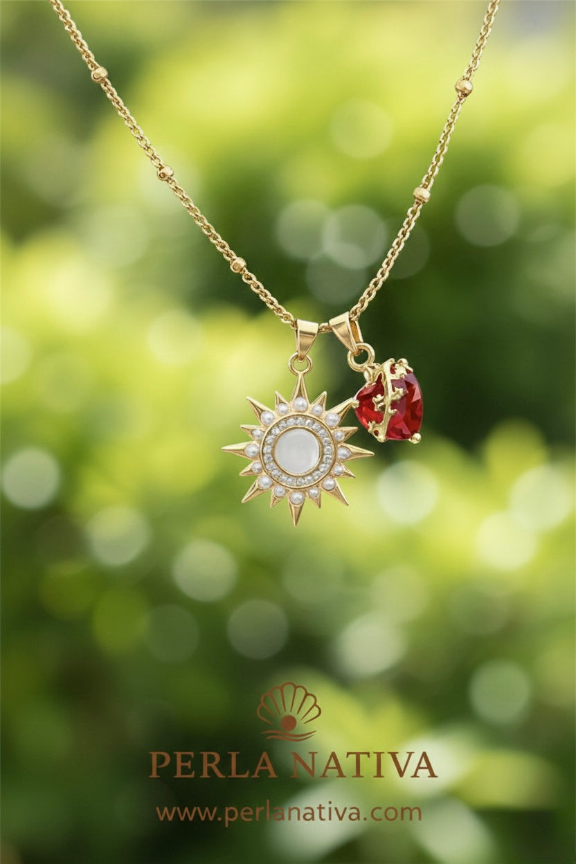 Pre-Venta Simulación de Custodia Perlada y Sagrado Corazón 3 en 1. Se estará enviando a partir del 10 de enero 2026