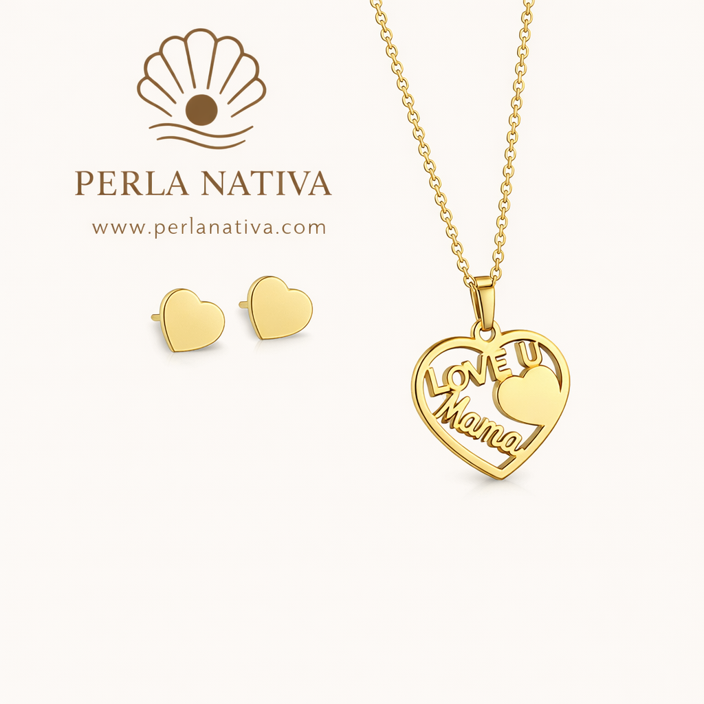 Cadena y Pantallas Te Amo Mamá Dorado