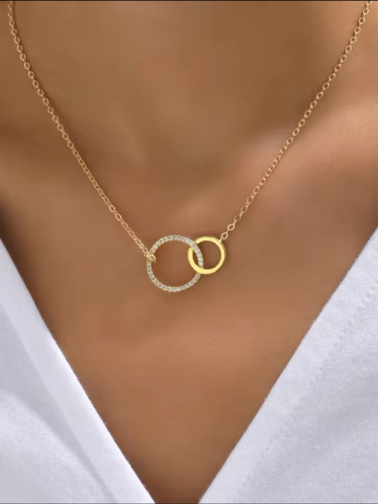 Cadena Círculo con Zirconia