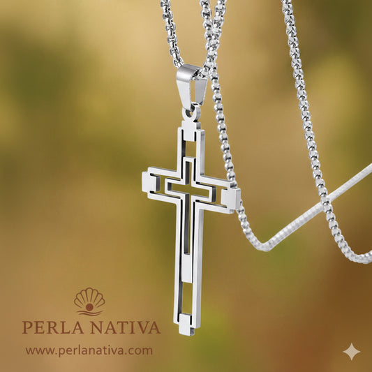 Cadena Crucifijo Satinless Steel