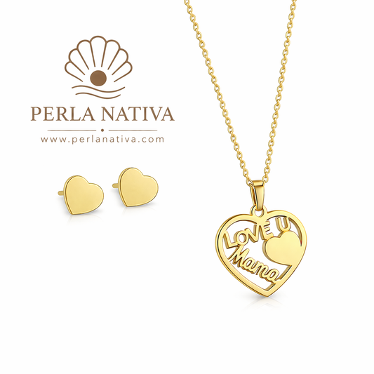 Cadena y Pantallas Te Amo Mamá Dorado