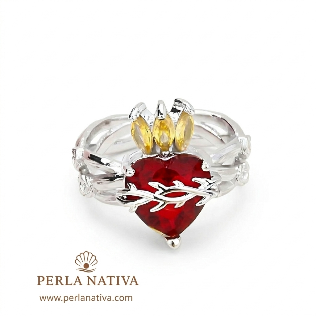 Sagrado Corazón Rey Plateado