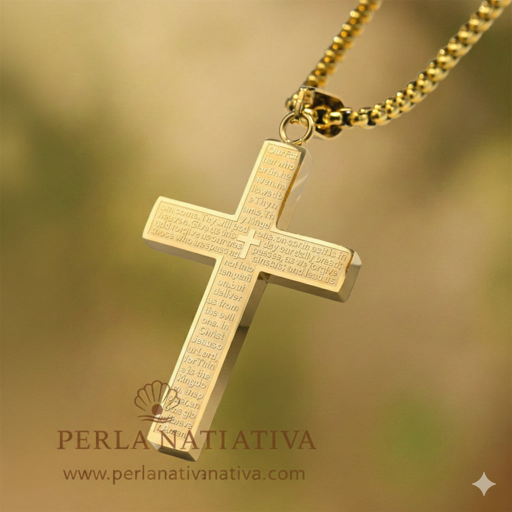 Cadena Cruz Padre Nuestro