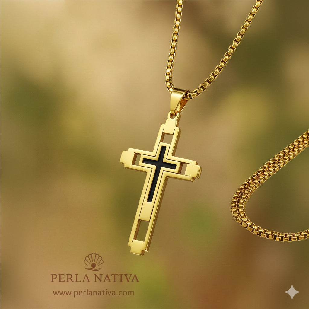 Cadena Crucifijo Satinless Steel