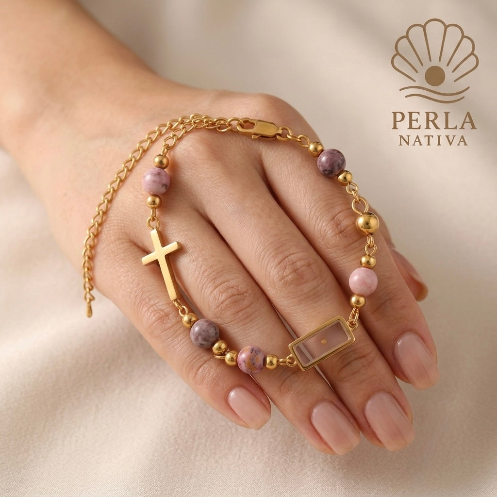 Pulsera Fe que Florece