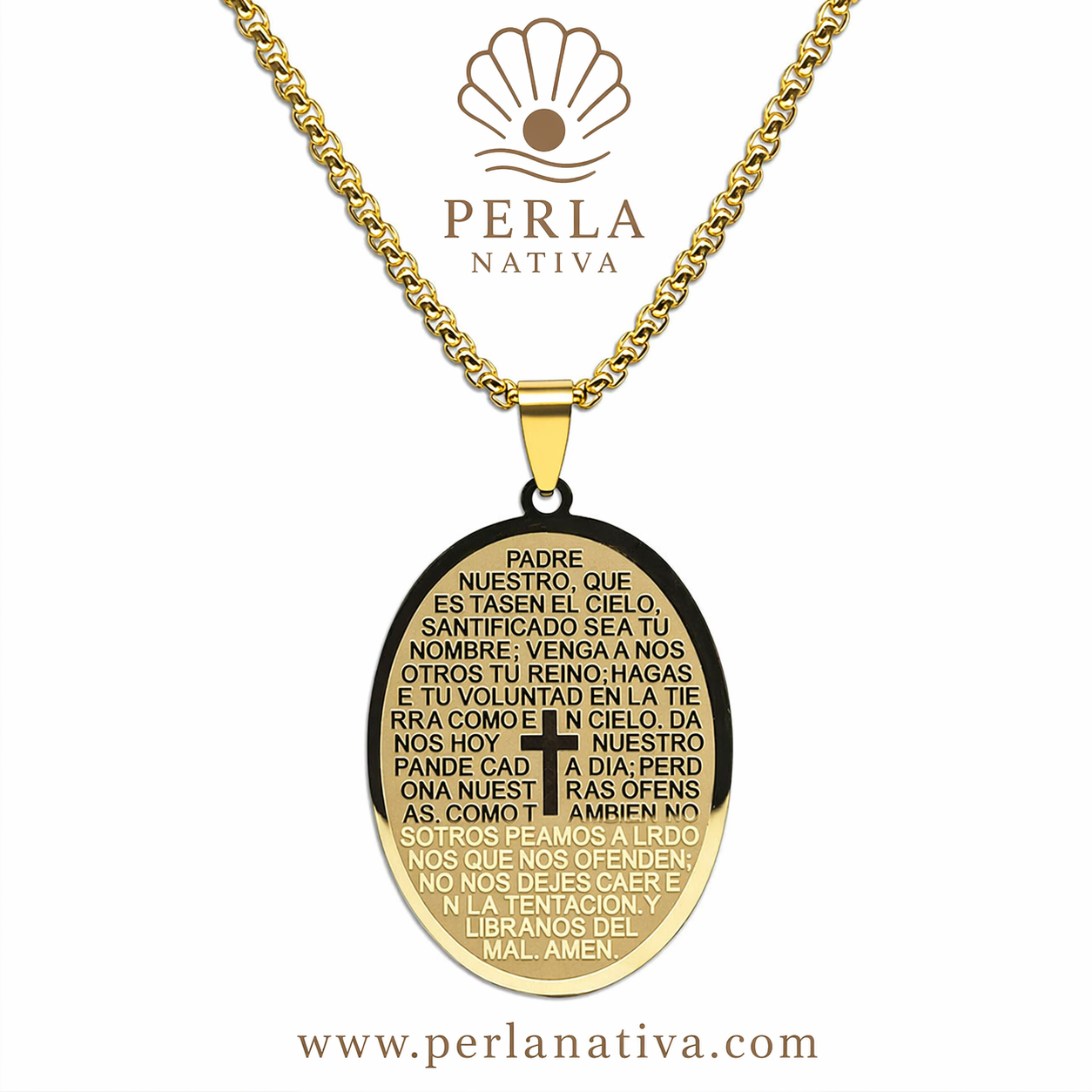 Cadena Padre Nuestro Óvalo