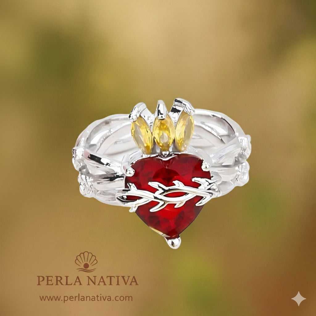 Sagrado Corazón Rey Plateado