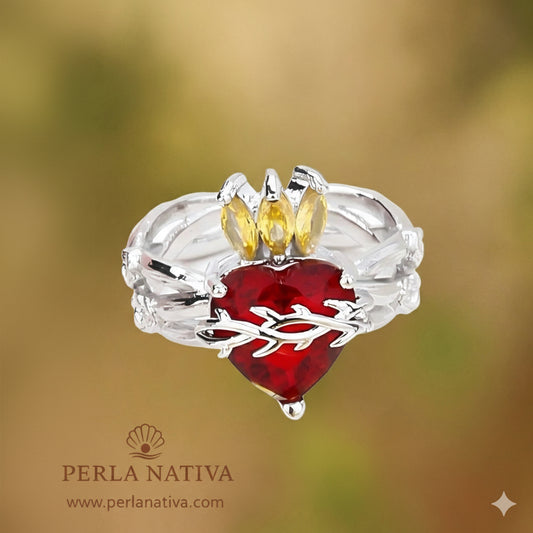 Sagrado Corazón Rey Plateado