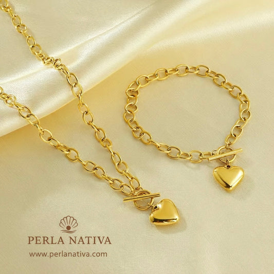 Set de Corazón Sólido