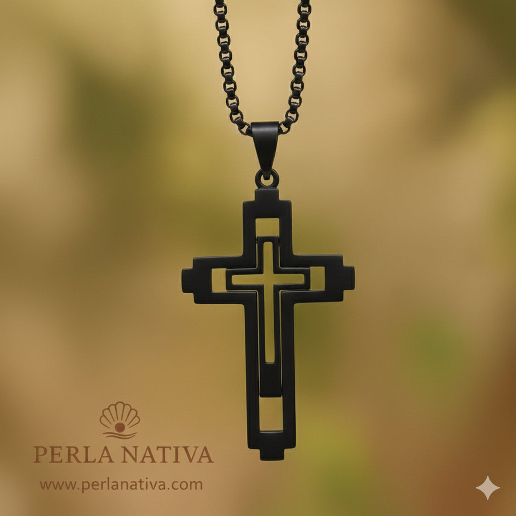 Cadena Crucifijo Satinless Steel
