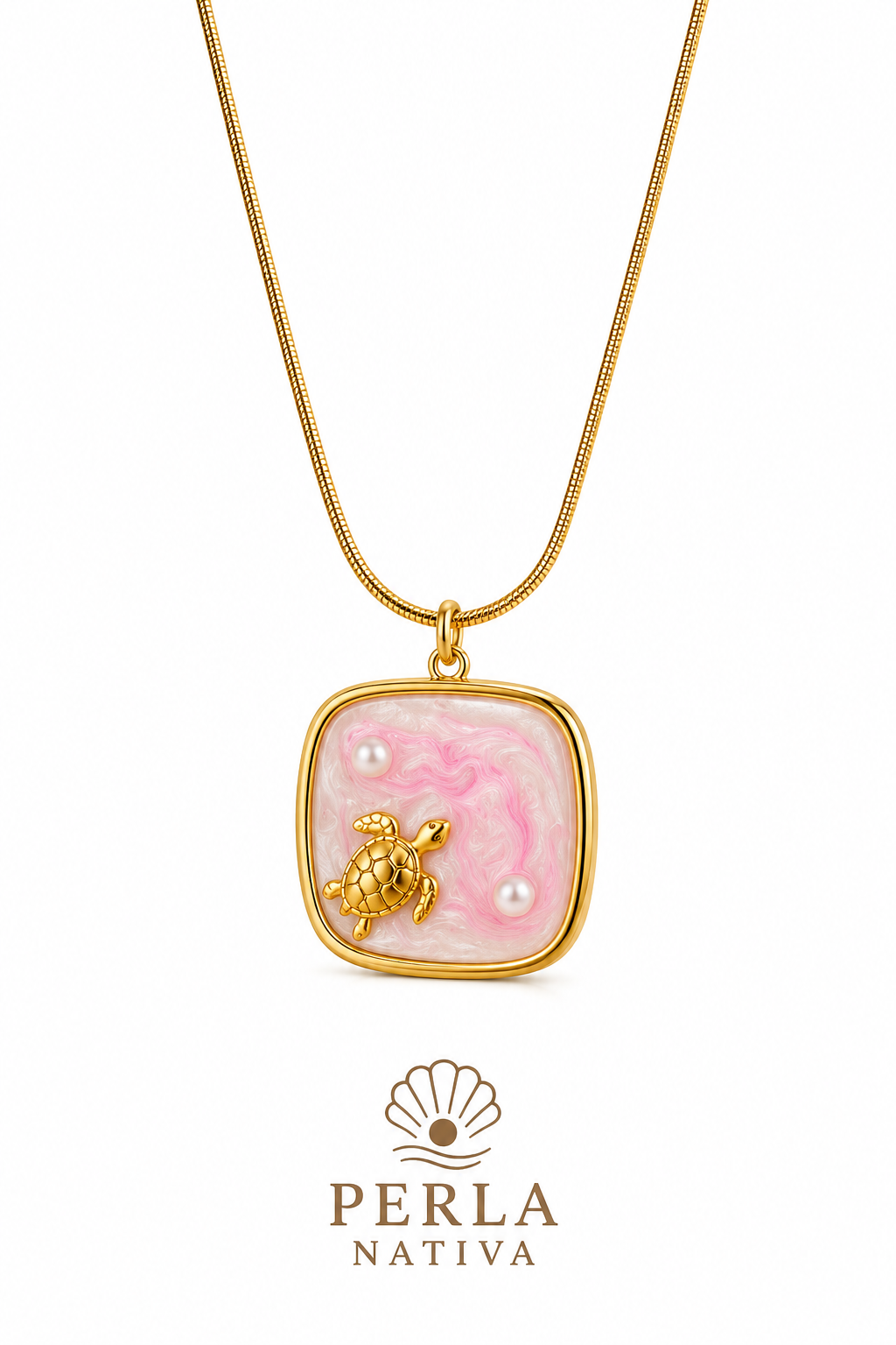 Collar Carey y Perlas