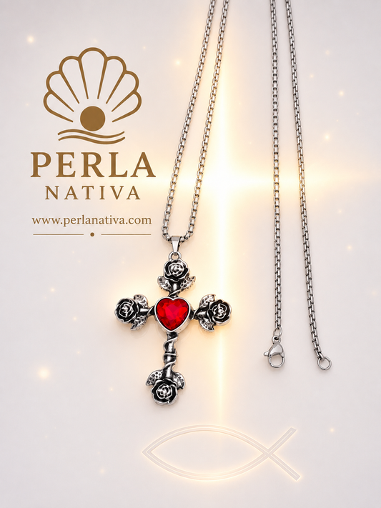 Cadena Cruz Amor Eterno