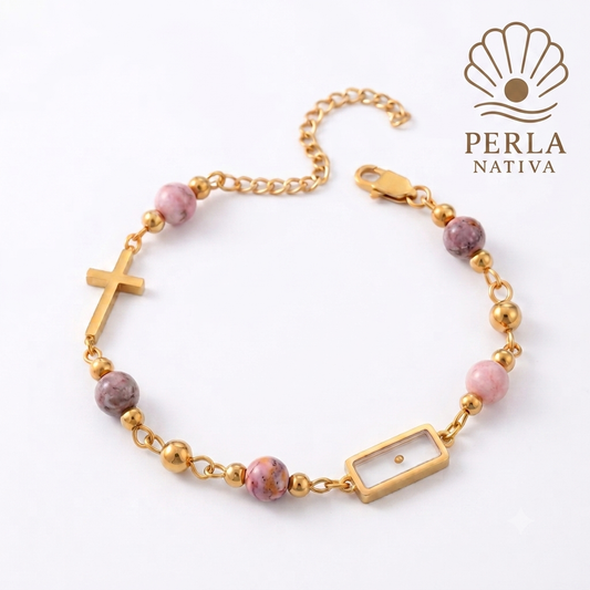 Pulsera Fe que Florece