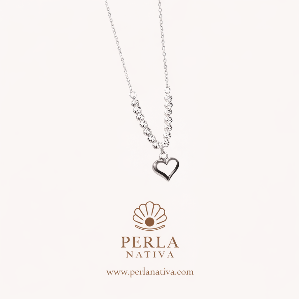 Corazón Plata Esterlina