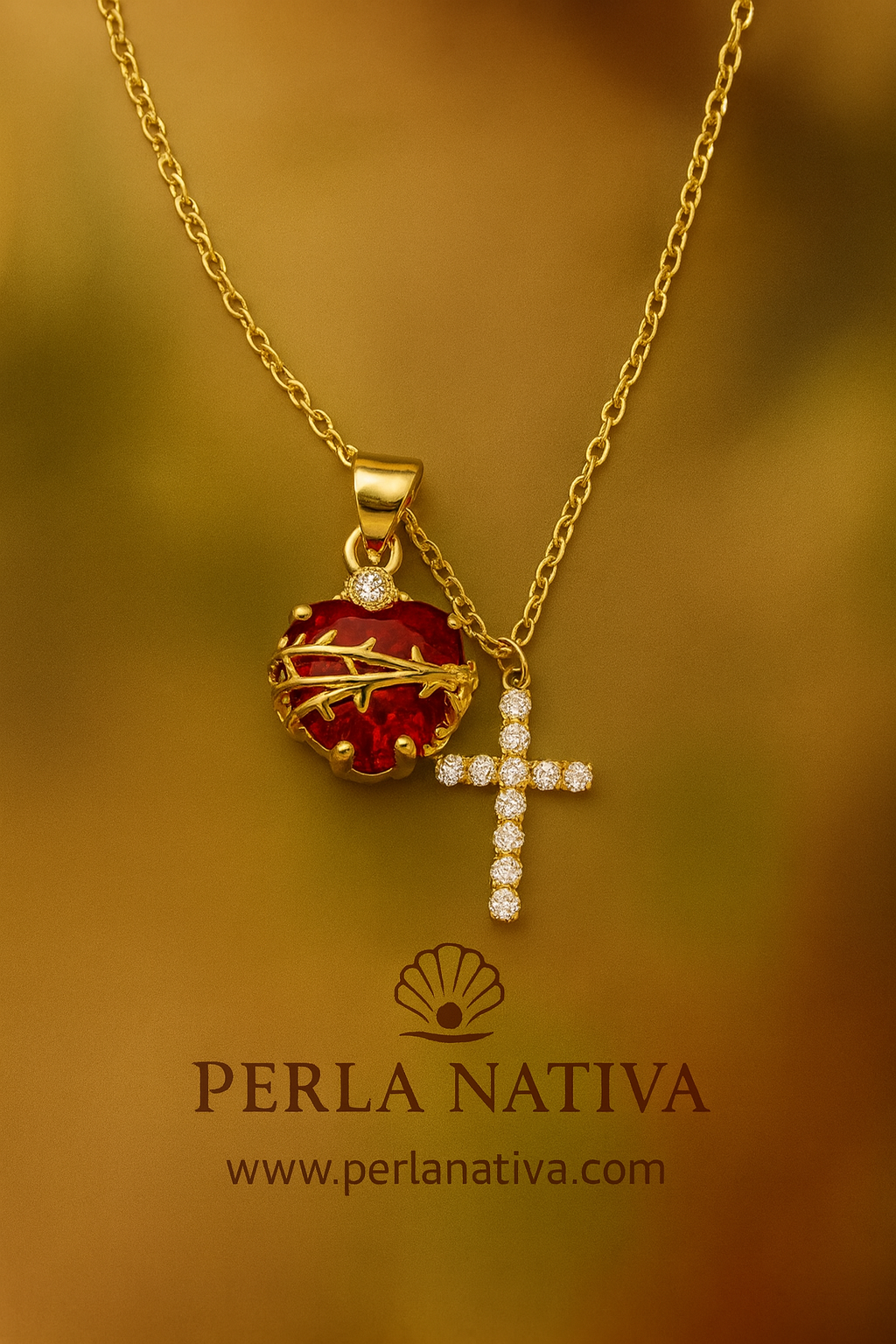 Pre-Venta Cruz Zirconia y Sagrado Corazón Rojo. Se estará enviando a partir del 10 de enero 2026